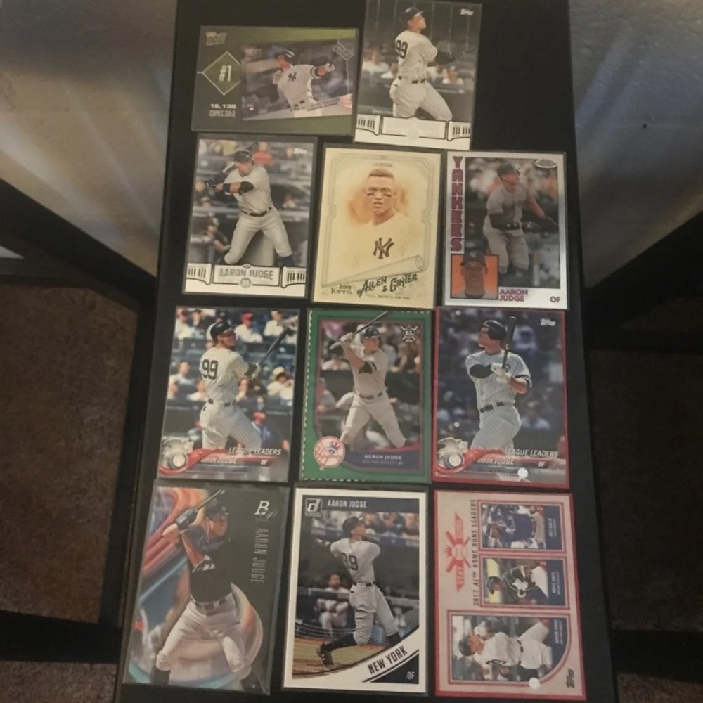 Aaron Judge baseball cards lot